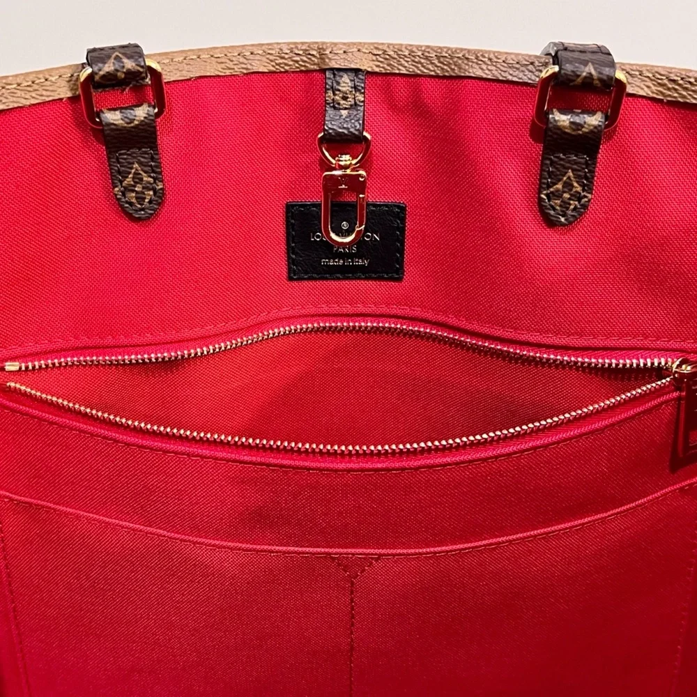 LV Limited Edition Louis Vuitton Giant Monogram Reverse Canvas OnTheGo GM Tote - Picture 12 of 16